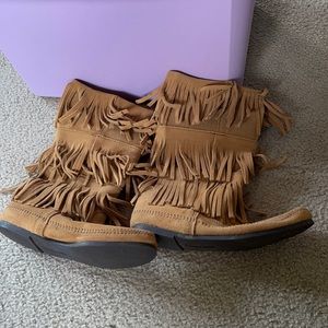 Minnetonka Fringe Boot